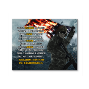 Veteran Canvas Wall Art There Is Discipline In A Soldier You Can See It When He Walks Canvas Prints Wall Art Decor