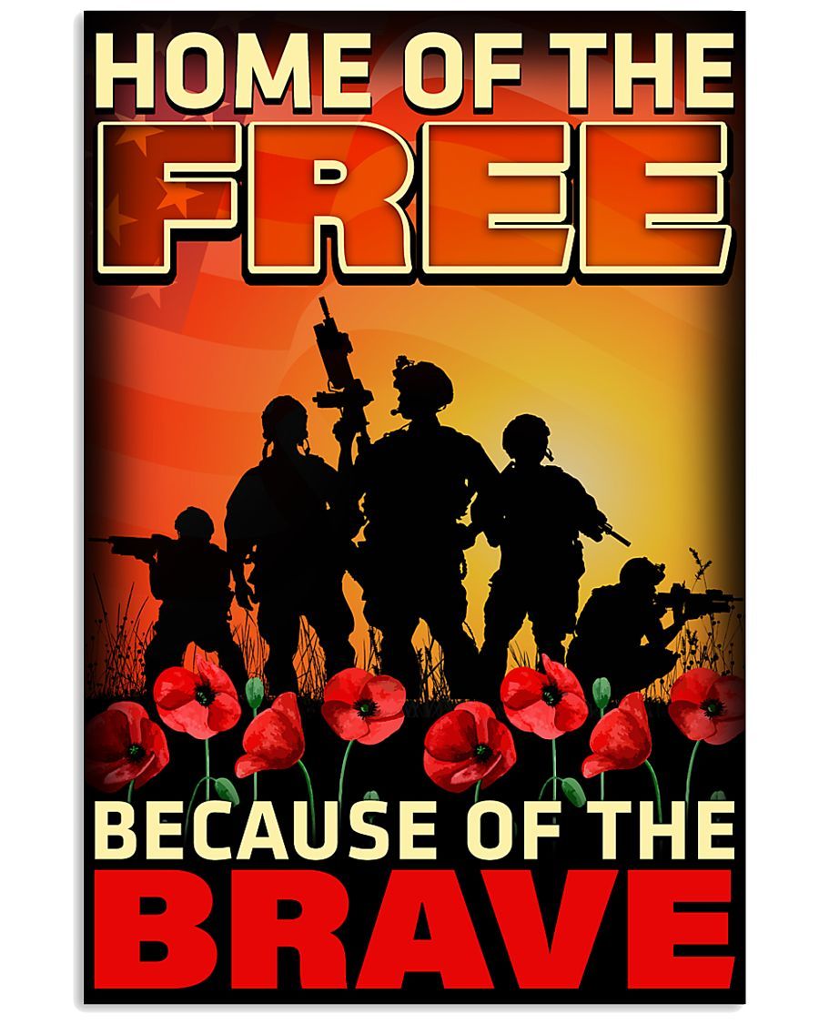 Veterans-Canvas-Home-Of-The-Free-Because-Of-The-Brave-Canvas-Prints-Wall-Art-Decor Veterans Canvas Home Of The Free Because Of The Brave Canvas Prints Wall Art Decor