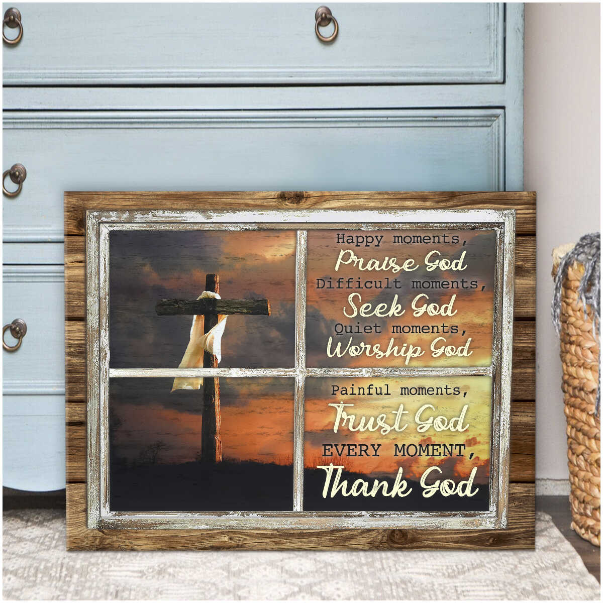 Vintage-Wood-Window-Cross-Happy-Moments-Praise-God-Farm-Farmer-Farmhouse-Canvas-Prints-Wall-Art-Decor-1 Praise God Farm Farmer Farmhouse Canvas Prints Wall Art Decor