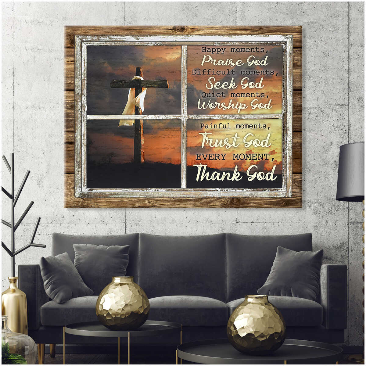 Vintage-Wood-Window-Cross-Happy-Moments-Praise-God-Farm-Farmer-Farmhouse-Canvas-Prints-Wall-Art-Decor Vintage Wood Window Cross Happy Moments