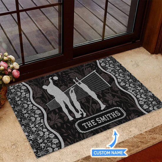 Volleyball Personalized Custom Name Doormat Welcome Mat 1