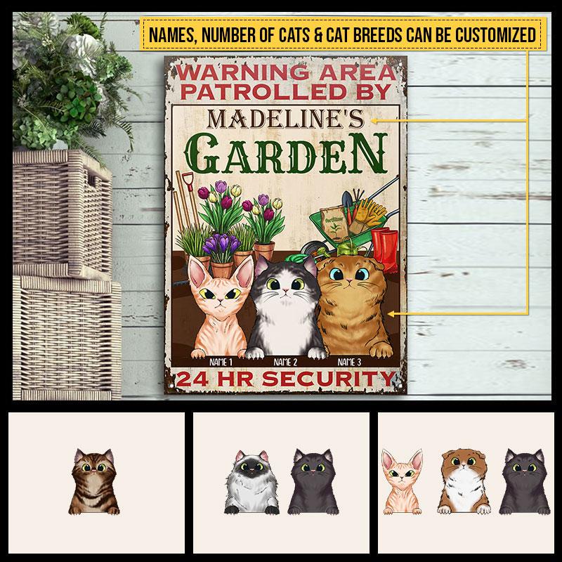 Warning Area Patrolled By Cats