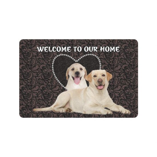 Welcome To Our Home Labrador Retriever Lover Doormat Welcome Mat 1