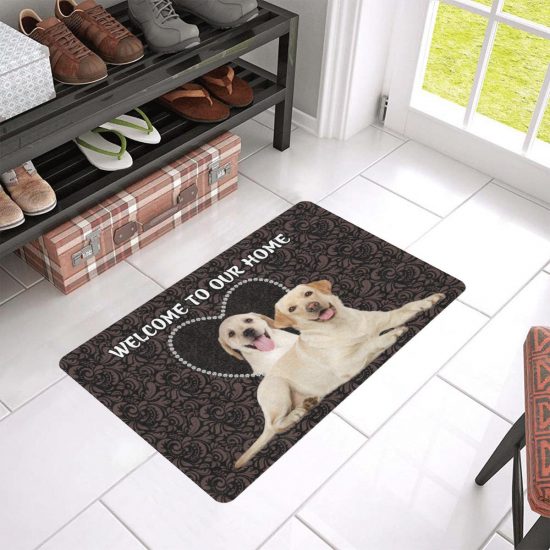 Welcome To Our Home Labrador Retriever Lover Doormat Welcome Mat