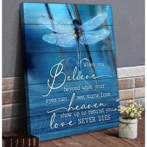 When You Believe Dragonfly Canvas Wall Art 2 When You Believe Dragonfly Canvas Wall Art 2