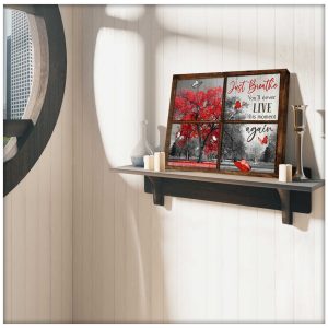 Window Butterflies You Will Never Live This Moment Again Canvas Prints Wall Art Decor