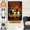 Witch Black Cats Lives Here Custom Classic Metal Signs