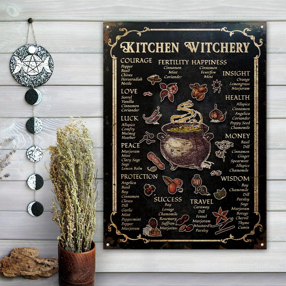 Witch Kitchen Witchery Customized Classic Metal Signs