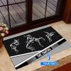Wrestling Personalized Custom Name Doormat Welcome Mat