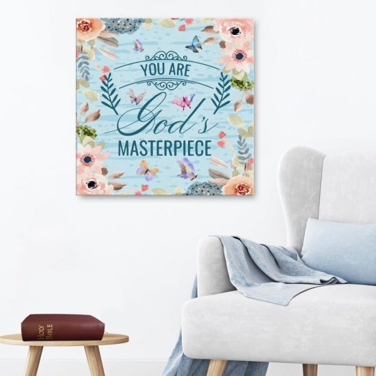 You Are God'S Masterpiece Canvas Wall Art