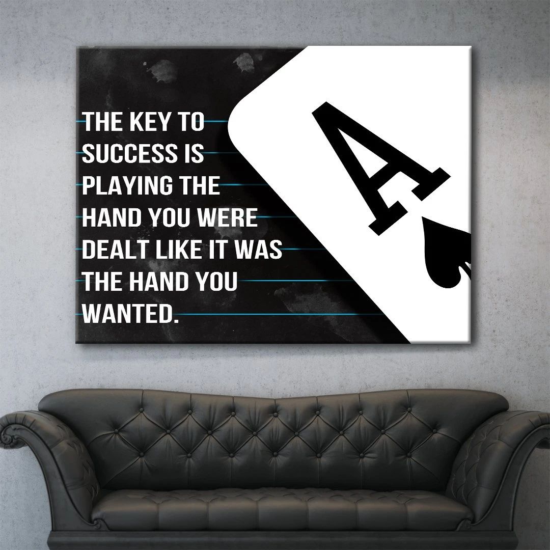 A Key To Success Motivational Positive Canvas Print - Wall Art Decor a key to success motivational positive canvas print wall art decor 3807