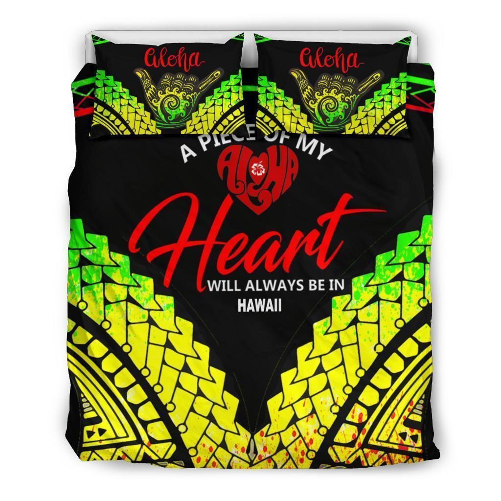 a piece of my heart love haiwaii bedding set bedroom decor 1208