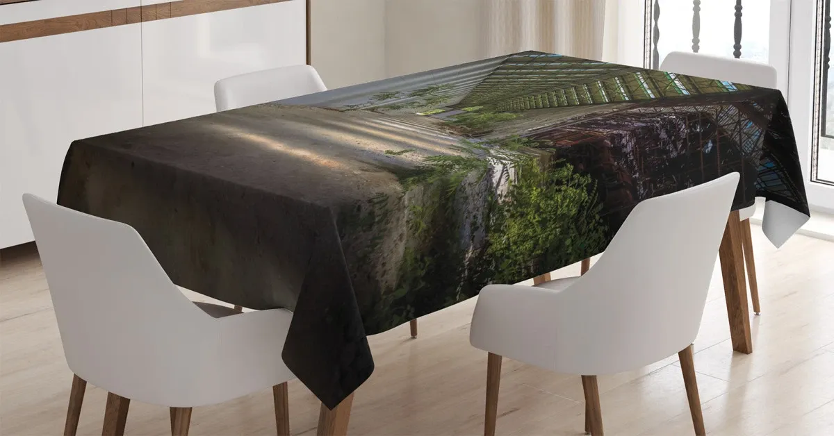 abandoned grunge 3d printed tablecloth table decor 5714