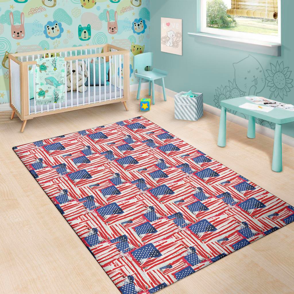 abstract american flag print area rug floor decor 4249