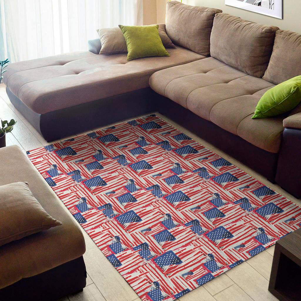abstract american flag print area rug floor decor 4450