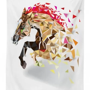abstract art wild horse 3d printed tablecloth table decor 2811