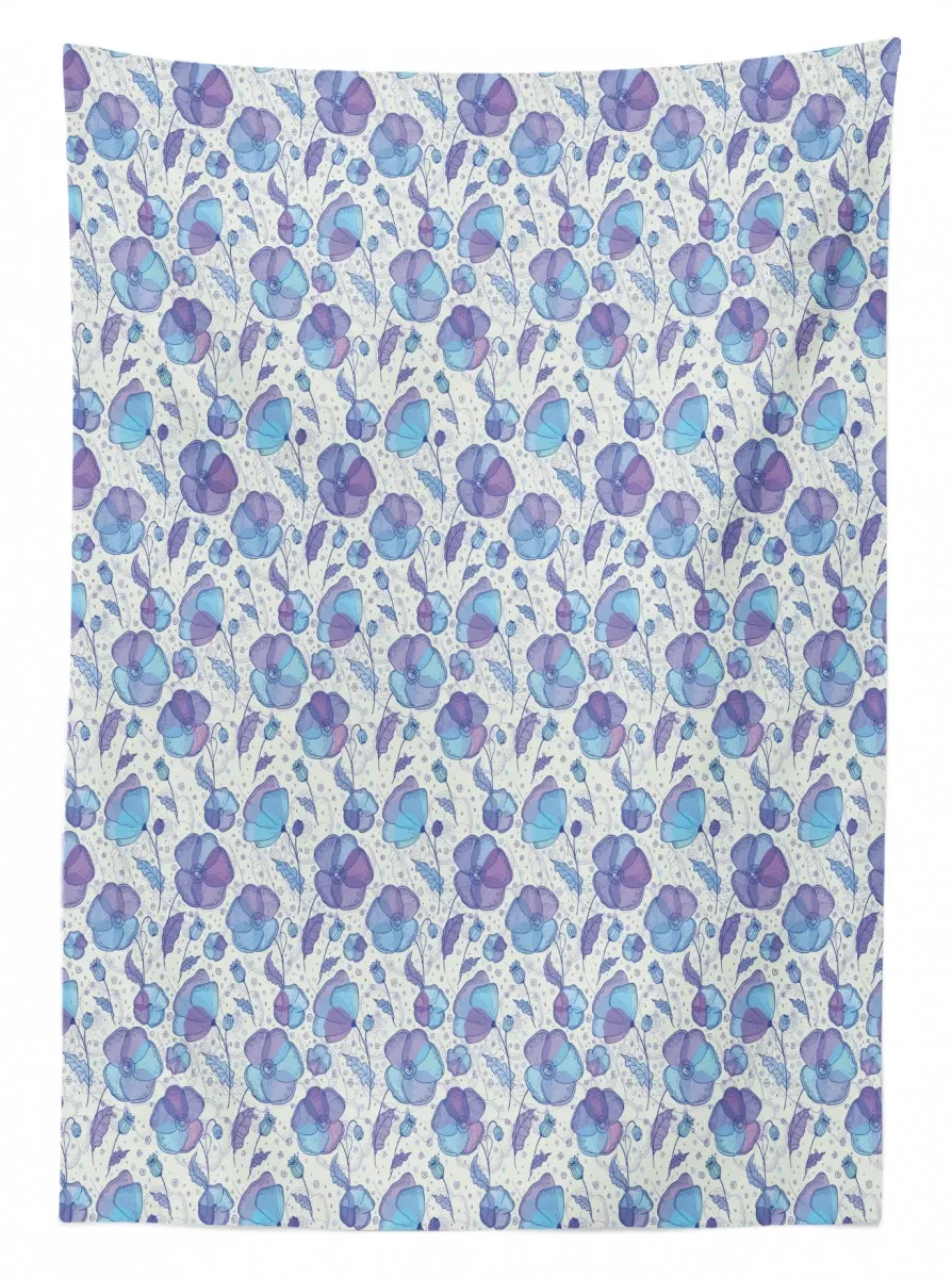 abstract blossoming buds 3d printed tablecloth table decor 3357