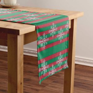 abstract christmas nice ornamental printed table runner 4979