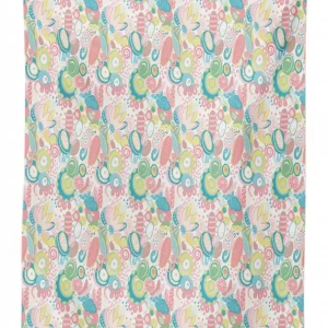 abstract colorful happy art 3d printed tablecloth table decor 3661