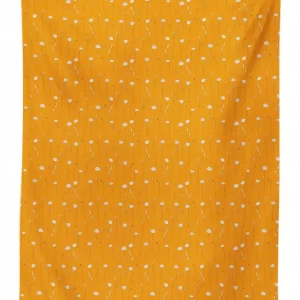 abstract doodle flowers 3d printed tablecloth table decor 3988