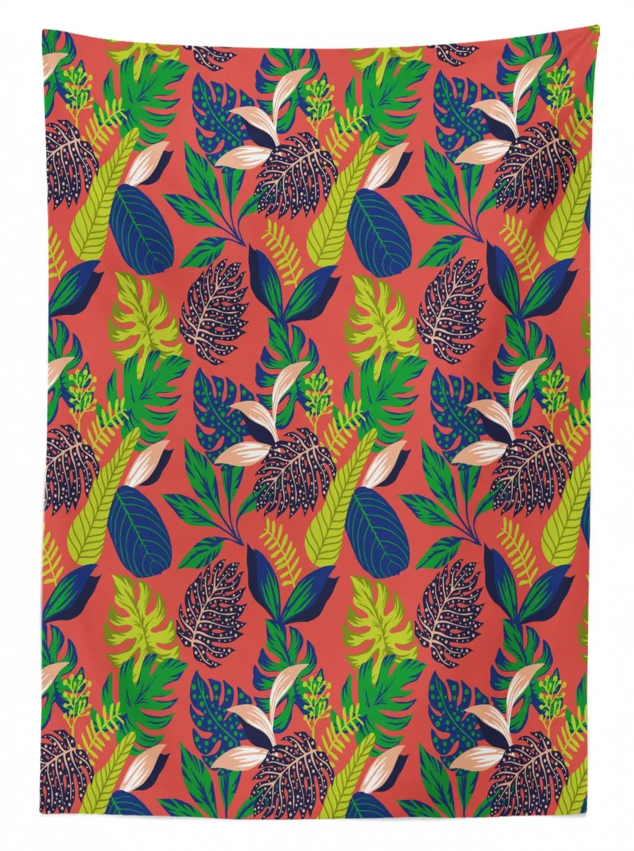 abstract flower leaves art 3d printed tablecloth table decor 3784