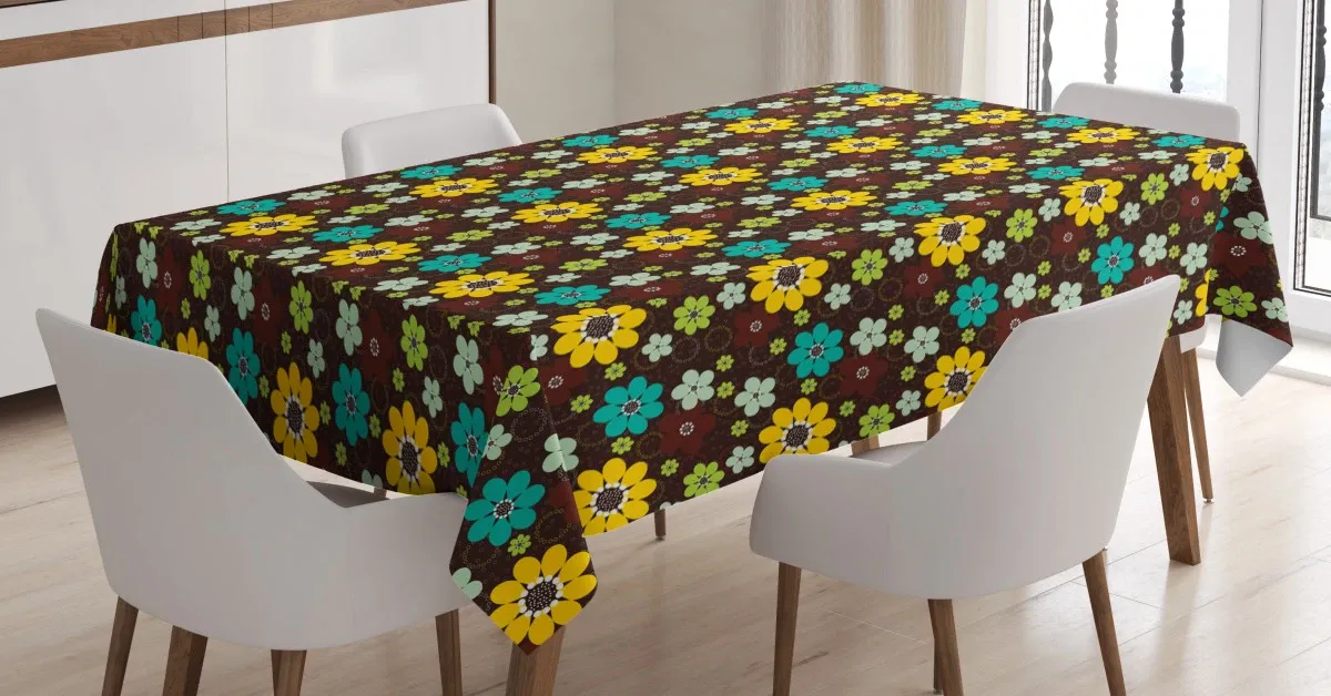 Abstract Nature Pattern 3D Printed Tablecloth Table Decor abstract nature pattern 3d printed tablecloth table decor 7348