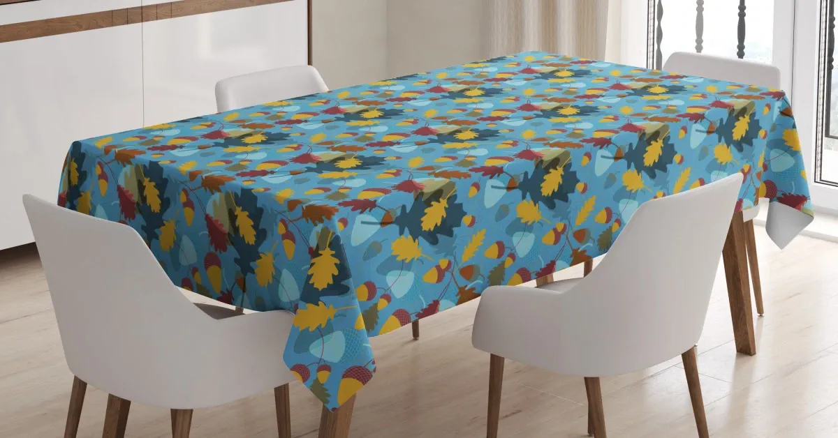 abstract overlapped piece 3d printed tablecloth table decor 3727