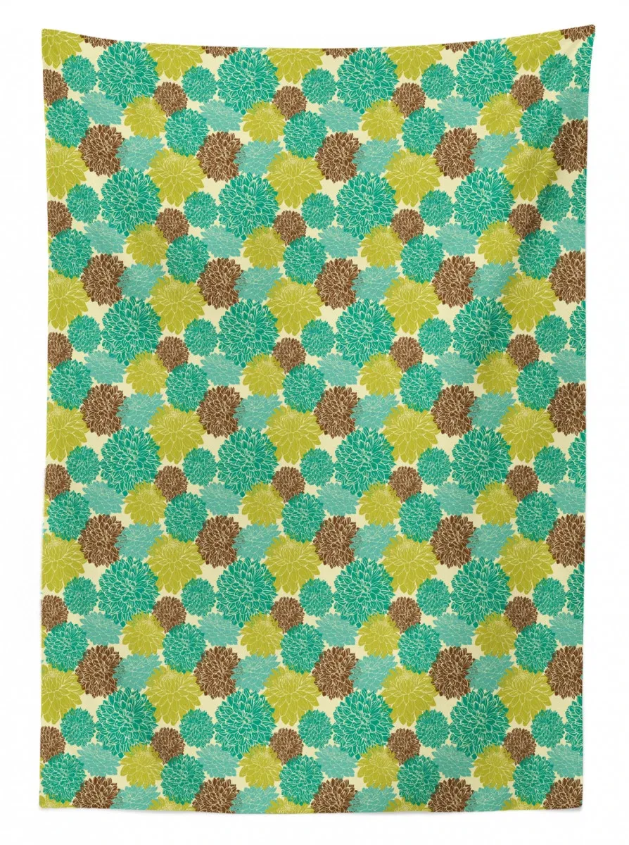 abstract spring growth 3d printed tablecloth table decor 4680