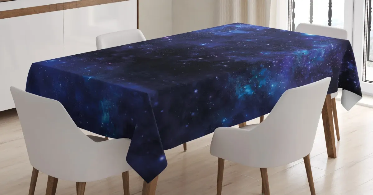 abstract stars and nebula 3d printed tablecloth table decor 4992