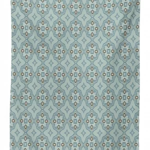 abstract tile lattice mosaic 3d printed tablecloth table decor 7164