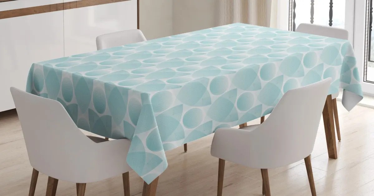 abstract trippy odd 3d printed tablecloth table decor 4759