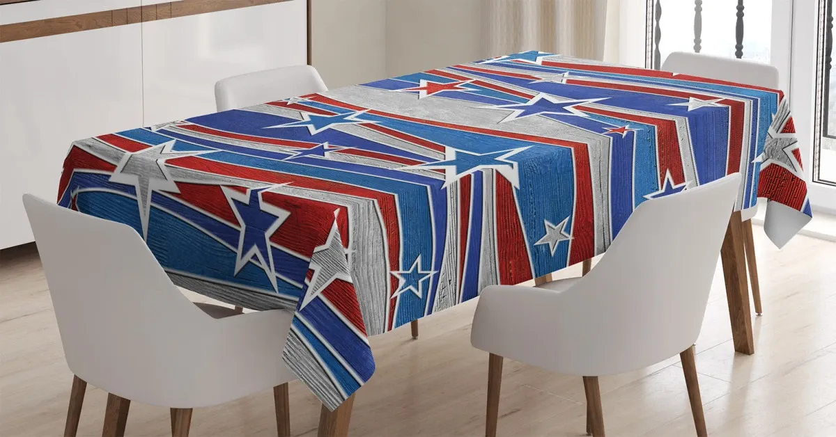 abstract usa flag 3d printed tablecloth table decor 2522