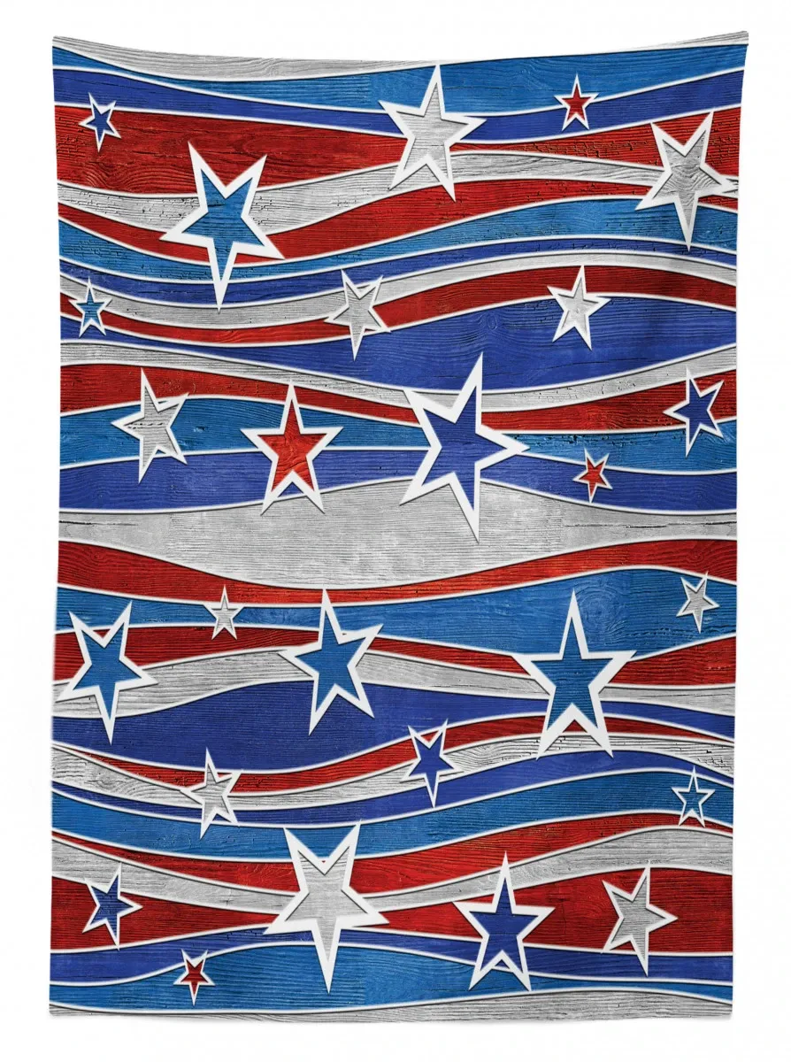 abstract usa flag 3d printed tablecloth table decor 6466