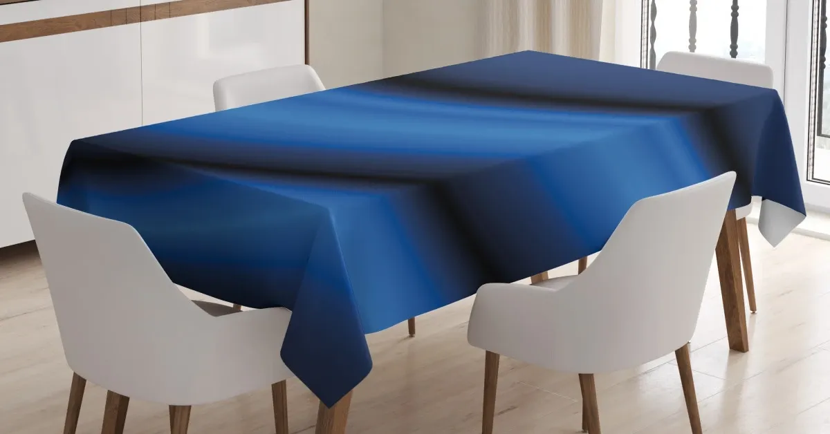 abstract wavy blurry 3d printed tablecloth table decor 6406
