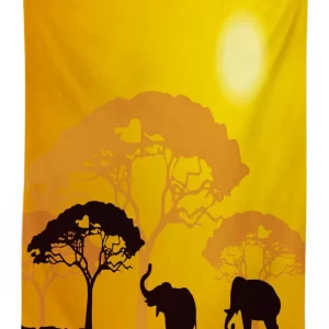 abstract wildlife 3d printed tablecloth table decor 1247