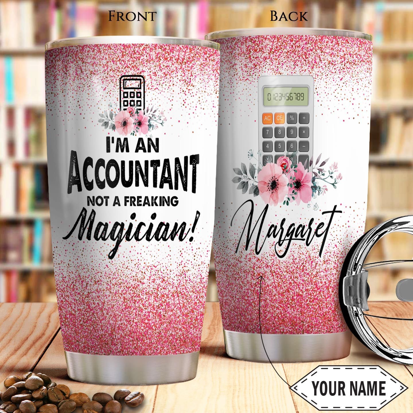 accountant personalized stainless steel tumbler 5141
