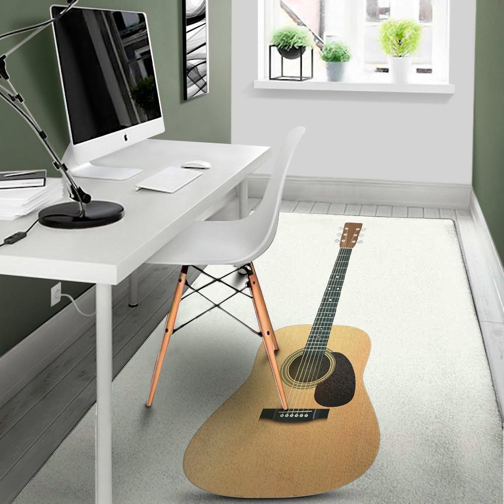 acoustic guitar print area rug floor decor 6369