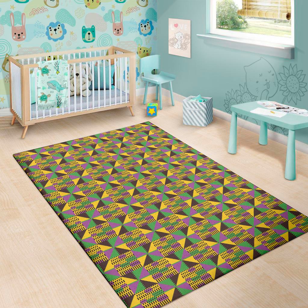 african kente pattern print area rug floor decor 2561