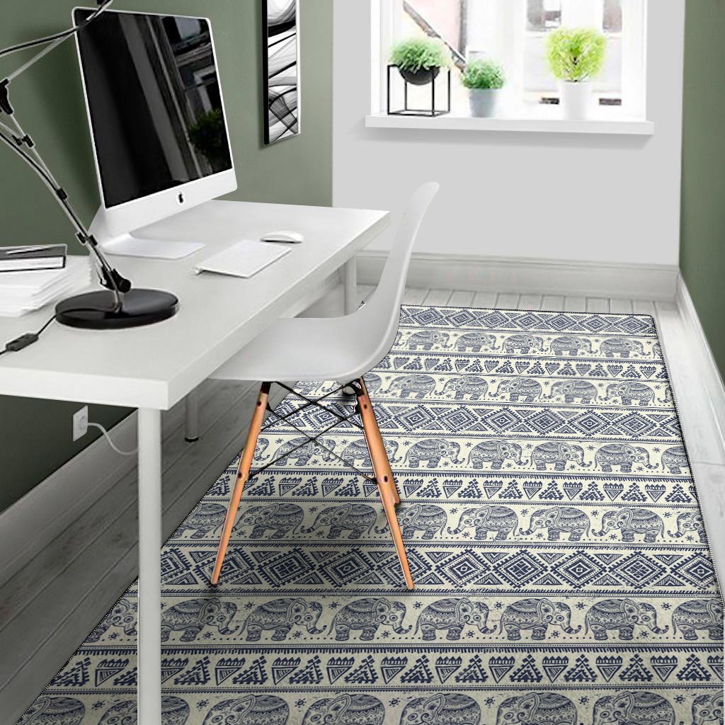 african tribal elephant pattern print area rug floor decor 6827