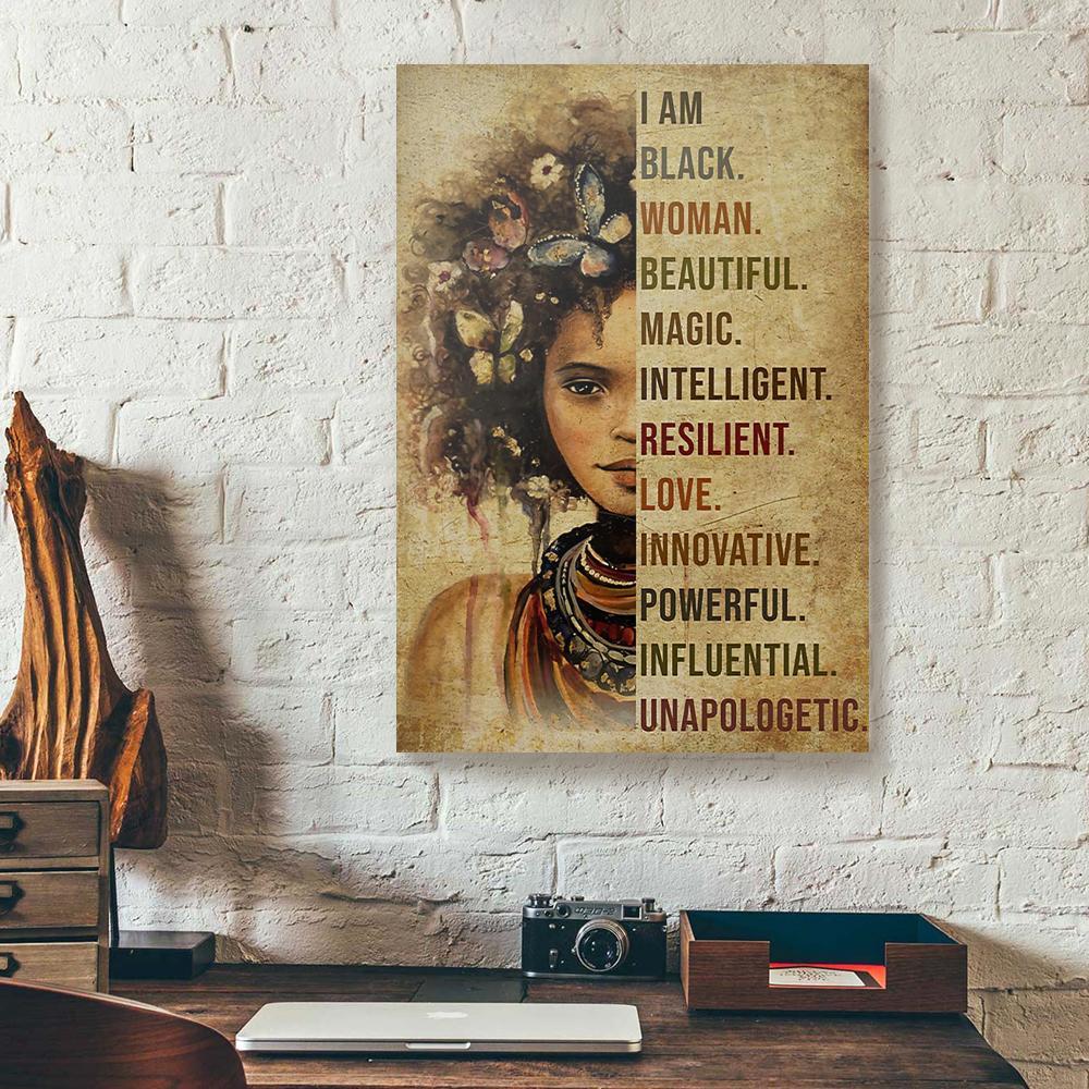 afro magic black girl canvas prints wall art decor 3270