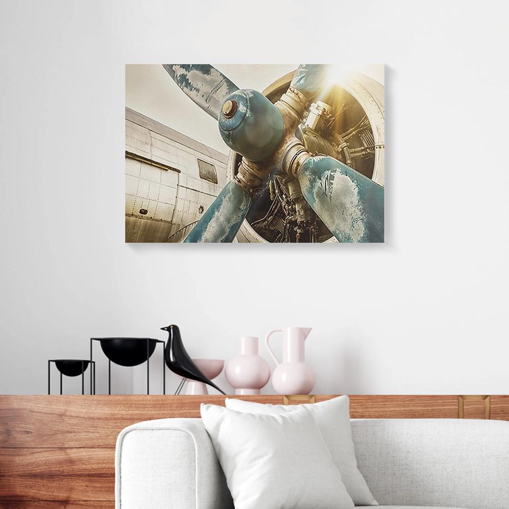 airplane wings pilot canvas prints wall art decor 5562