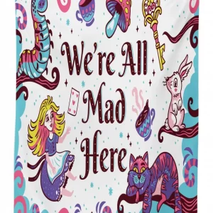 alice in wonderland 3d printed tablecloth table decor 6741