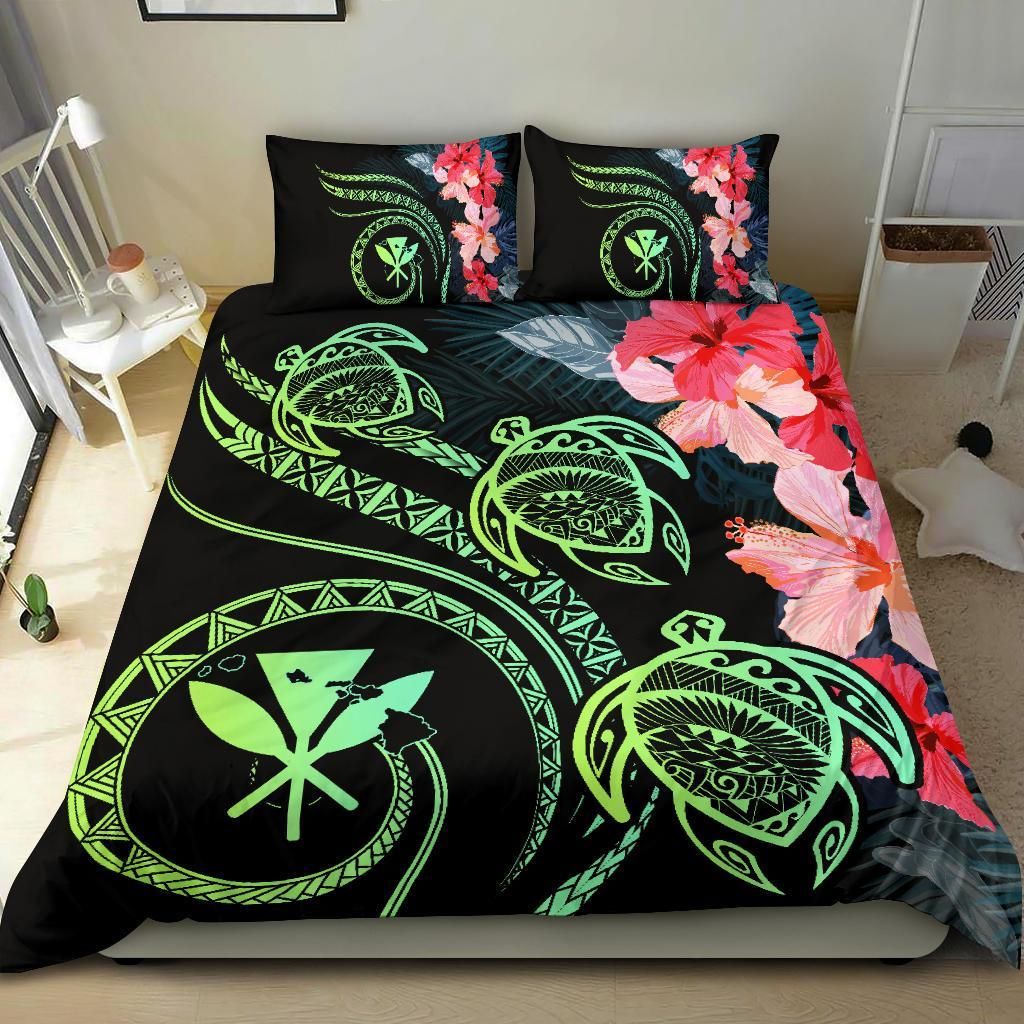 alohawaii hawaii turtle polynesian tropical cora style yellow duvet cover bedding set 5867