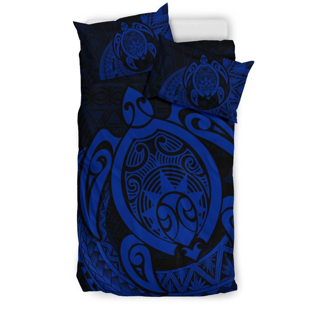 alohawaiipolynesian turtle daria style blue navy duvet cover bedding set 1983