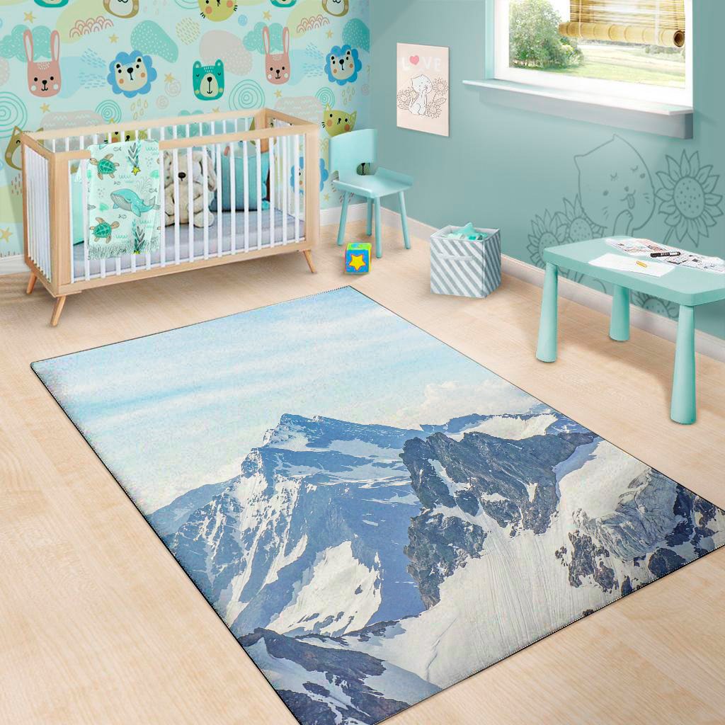 alps mountain print area rug floor decor 7530