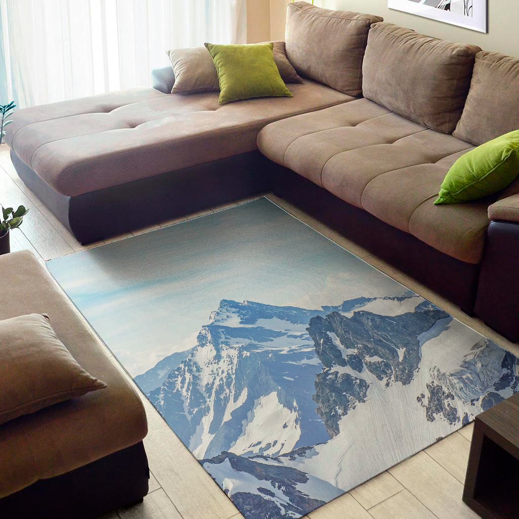 alps mountain print area rug floor decor 8427