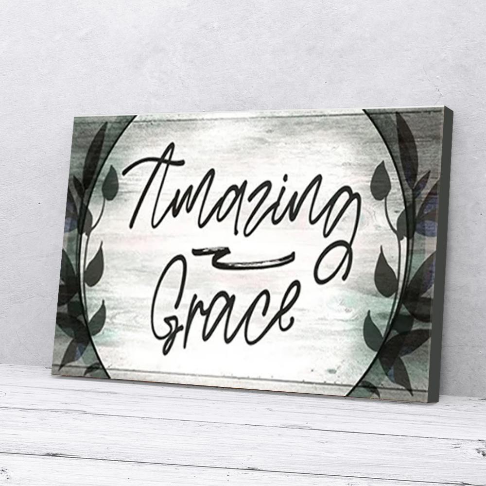 amazing grace laurel wreath canvas prints wall art decor 8903
