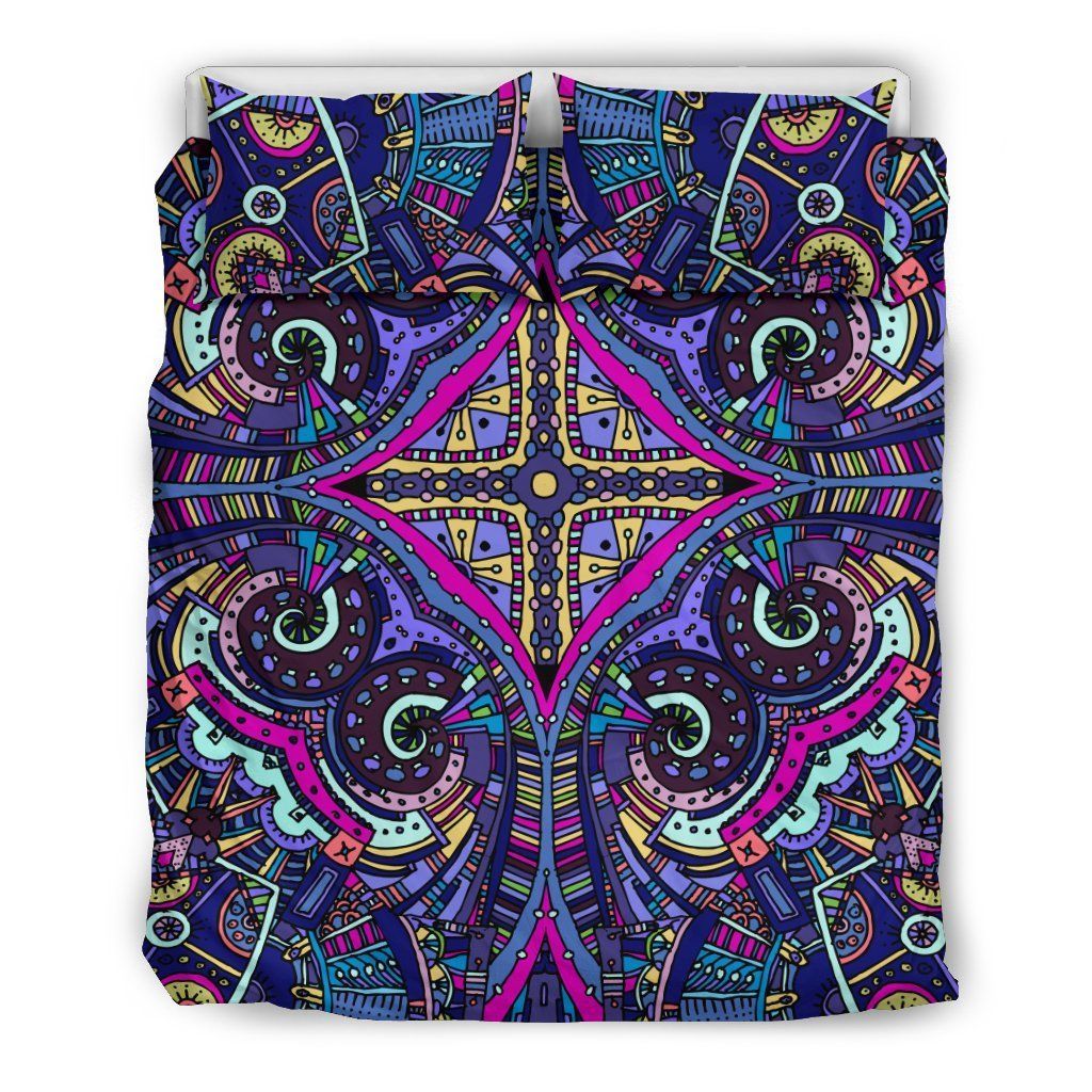amazing purple night sky printed bedding set bedroom decor 1386