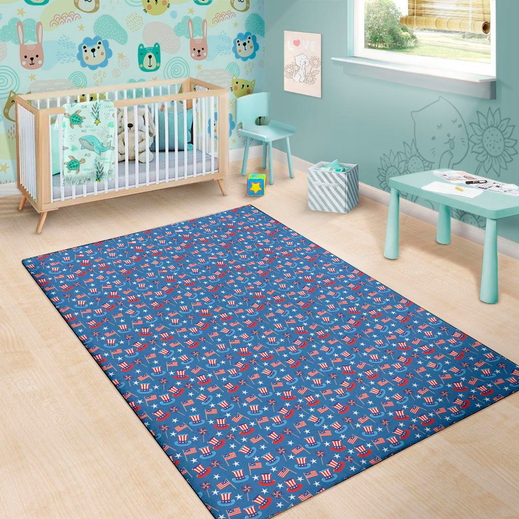 american independence day pattern print area rug floor decor 7235