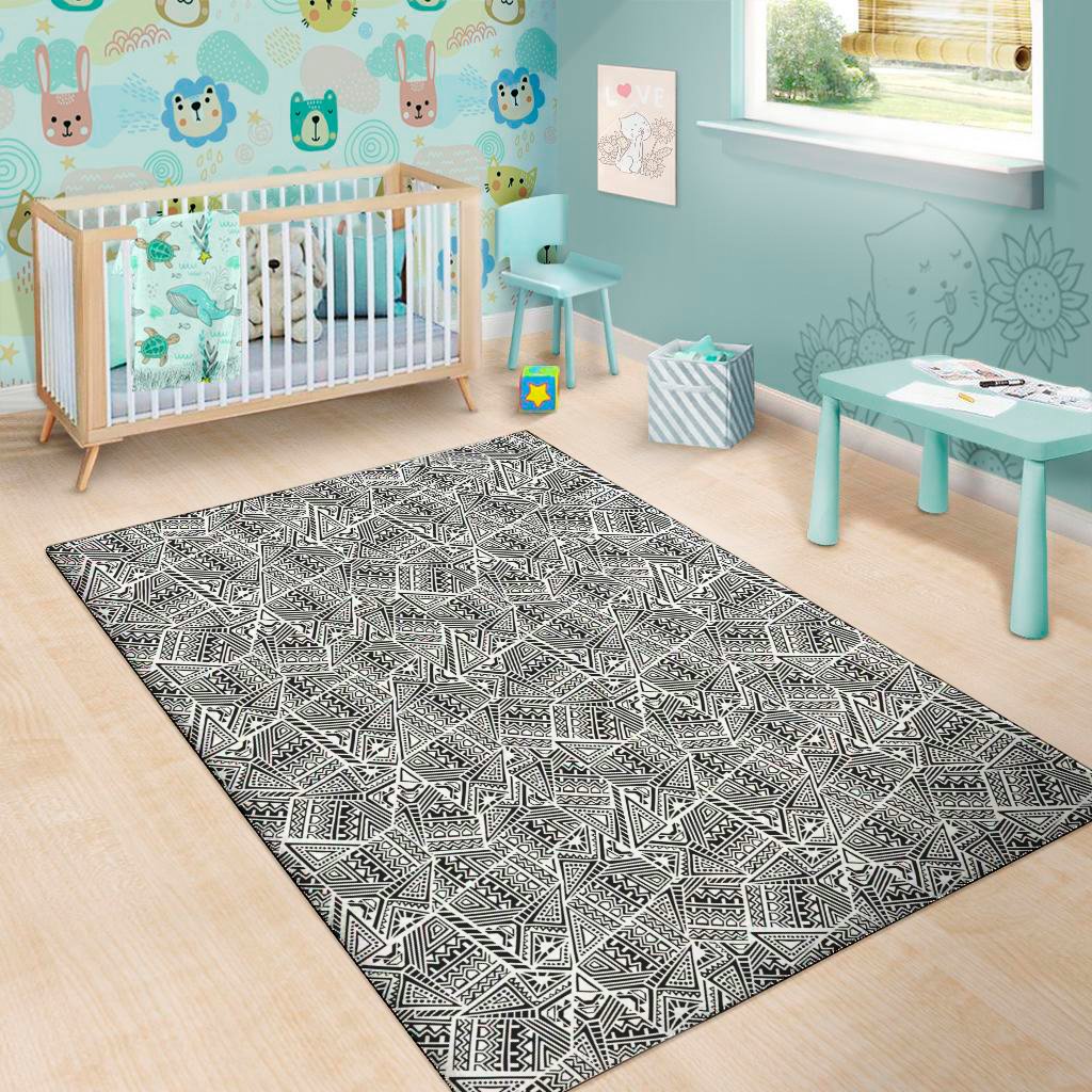 ancient aztec tribal pattern print area rug floor decor 6828